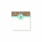 Small Turquoise Leopard Monogrammed Post It Notes