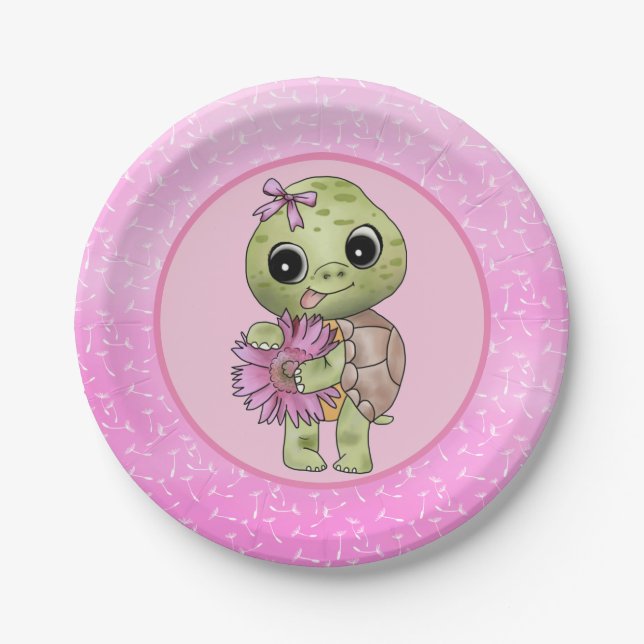 small turtle paper plate (Front)