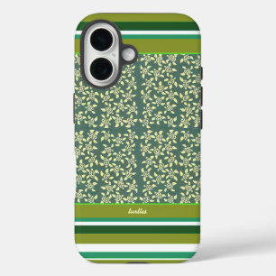 Small Turtles green pattern iPhone 16 Case