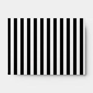 Small Vertical Black Stripes Envelope