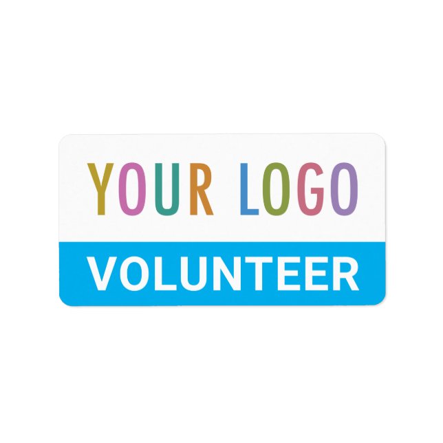 Small Volunteer Custom Stickers Organisation Logo (Front)