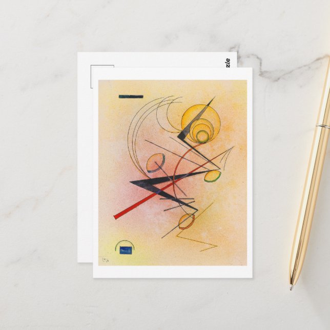 Small Warm, Kandinsky 1928 Postcard (Front/Back In Situ)