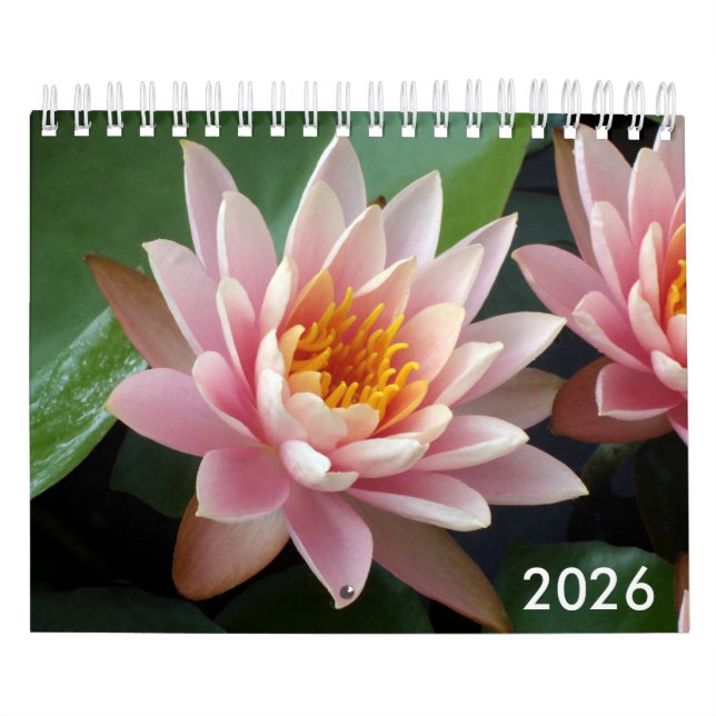 Small Water Lilies Calendar 2026 (Cover)
