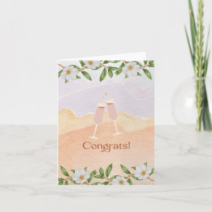 Small Wedding and Engagement Greeting Card