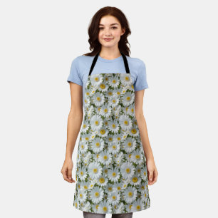 Small White Daisies Apron