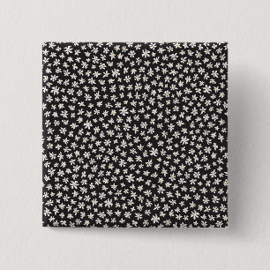 Small White Ddaisy And Chamomile Flowers 15 Cm Square Badge
