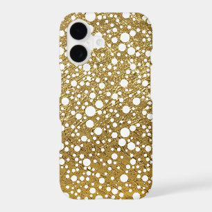 small white dots on gold-colour