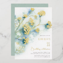 Small White Flowers Birthday Any Age