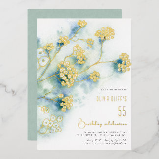 Small White Flowers Birthday Any Age