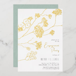 Small White Flowers Engagement Party