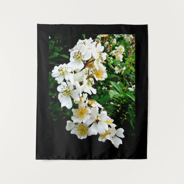 SMALL WHITE FLOWERS  TAPESTRY (Front)