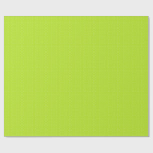 Small White Polkadots On Lime Green Wrapping Paper