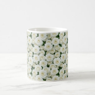 Small White Roses Coffee Mug