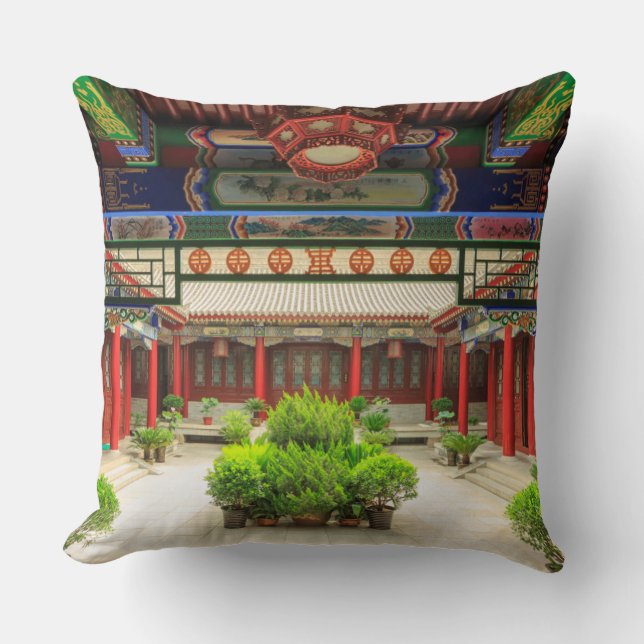 Small Wild Goose Temple, China Cushion (Front)