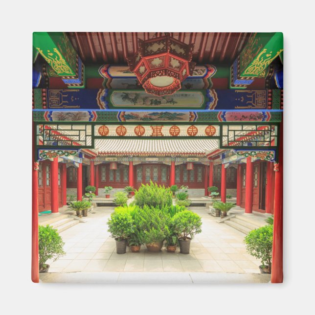 Small Wild Goose Temple, China Magnet (Front)