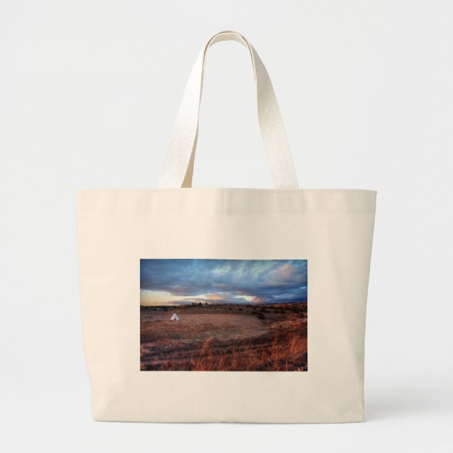Small World Large Tote Bag (Front)