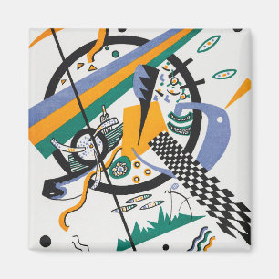Small Worlds IV, Abstract, Wassily Kandinsky Magnet