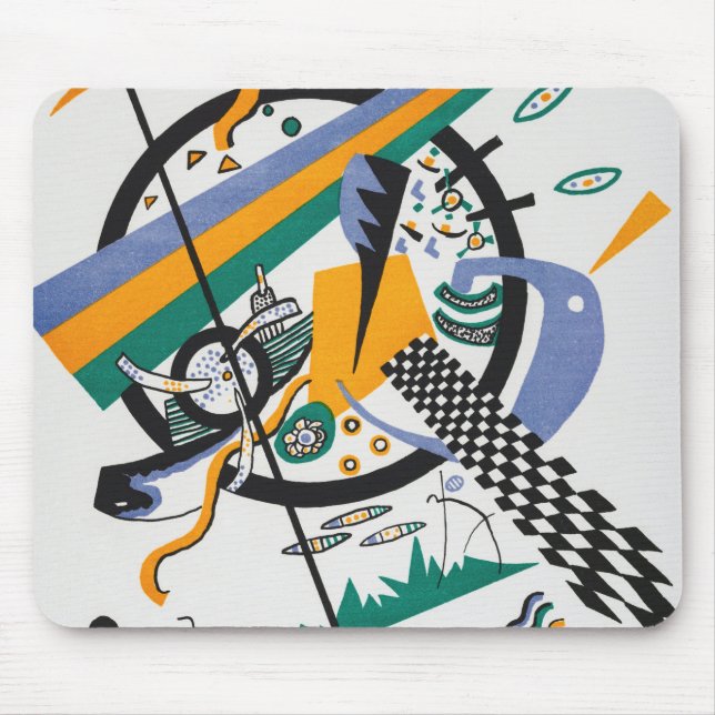 Small Worlds IV, Abstract, Wassily Kandinsky Mouse Pad (Front)