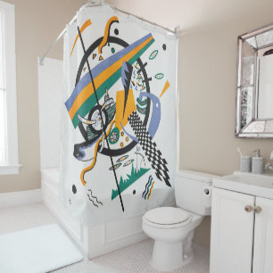 Small Worlds IV, Abstract, Wassily Kandinsky Shower Curtain