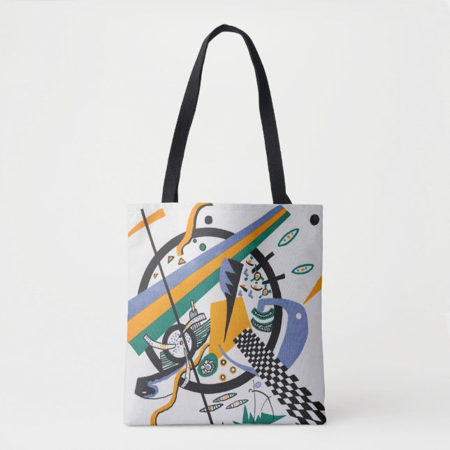 Small Worlds IV, Abstract, Wassily Kandinsky Tote Bag (Front)
