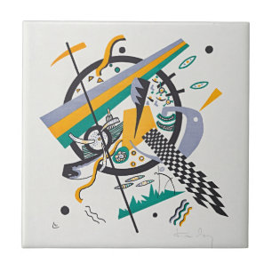 Small Worlds IV by Wassily Kandinsky - Abstract Ceramic Tile