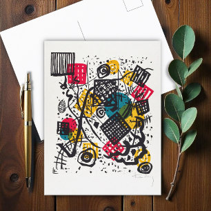 Small Worlds V by W. Kandinsky Postcard
