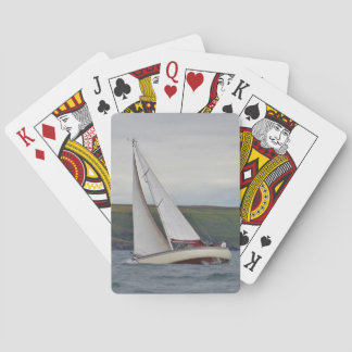 Small Yacht Sailing Hard Playing Cards