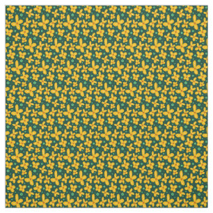 Small yellow flowers fabric