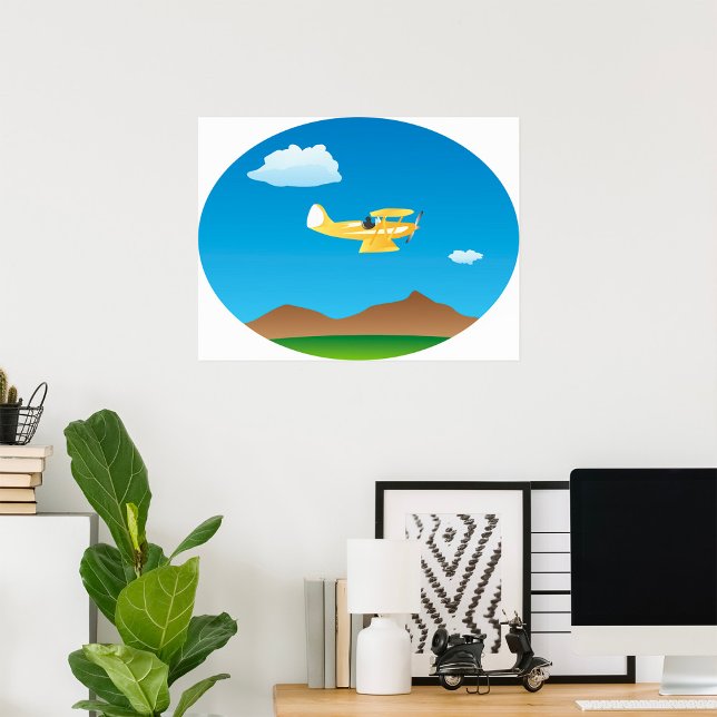 Small Yellow Plane Poster (Creator Uploaded)