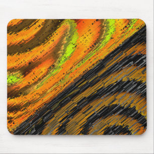 Small yellowish mosaic and deformed style mouse pad