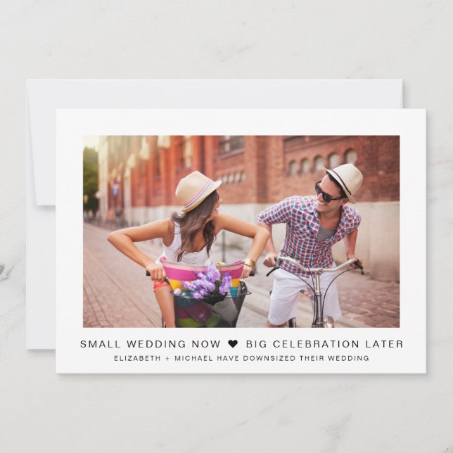 Smaller Micro Wedding Now Celebration Later Photo (Front)