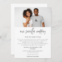 Smaller Wedding Downsize Photo Script Modern