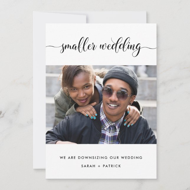 Smaller Wedding Photo Announcement (Front)