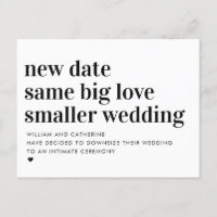 Smaller Wedding Same Love Typography Downsizing