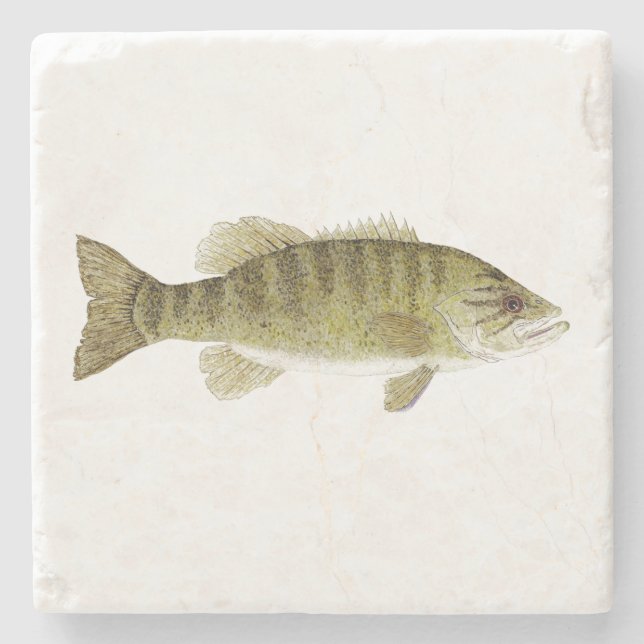 Smallmouth Bass Coaster (Front)