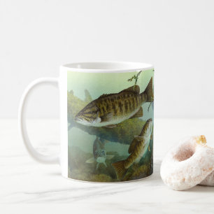 Smallmouth bass coffee mug