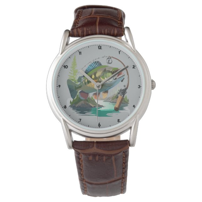 Smallmouth Bass With Its Appropriate Tackle Watch (Front)