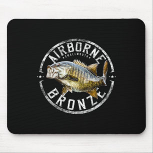 Smallmouth Byss Fishing Angling Gift For Men And W Mouse Pad