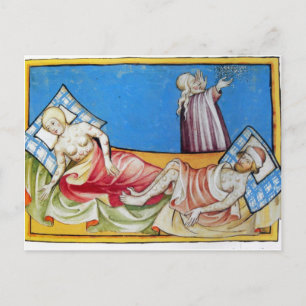 Smallpox in the Middle Ages Postcard
