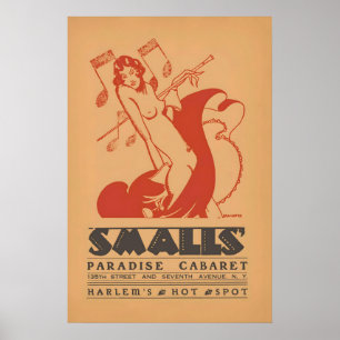 Smalls Paradise jazz poster - Harlem - New York
