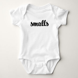 Smalls script Baby One Piece Bodysuit