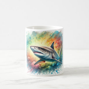 Smalltooth Sand Tiger Shark 160724AREF210 - Waterc Coffee Mug