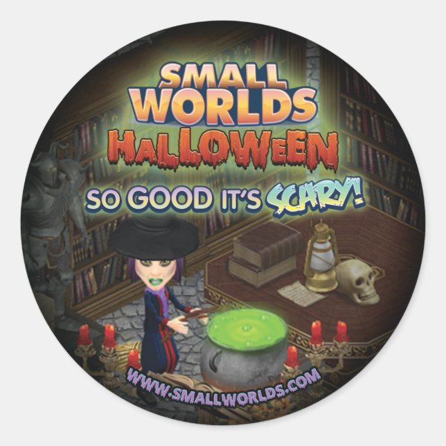 SmallWorlds Halloween Witch Stickers (Front)