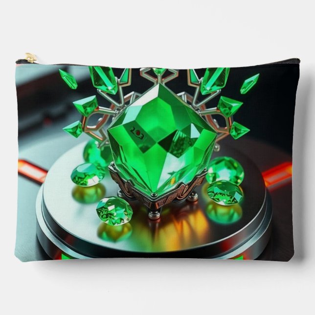 "Smaragd - The Green Heart of the Earth" Accessory Pouch (Front)