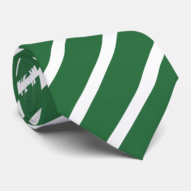 Smaragdgrün gestreift Krawatte Tie (Rolled)