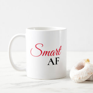 Smart AF Red Expression Statement Coffee Mug