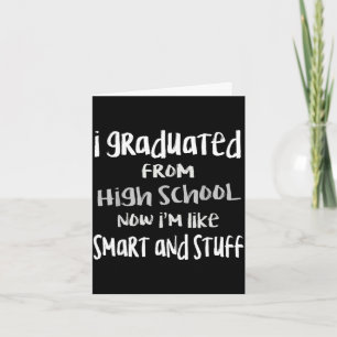 Smart & stuff class of 2024 funny high school card