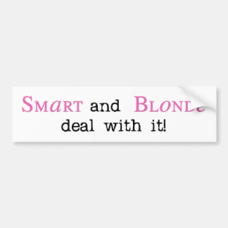 Smart and Blonde - Bumper Sticker
