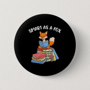 Smart As A Fox 6 Cm Round Badge