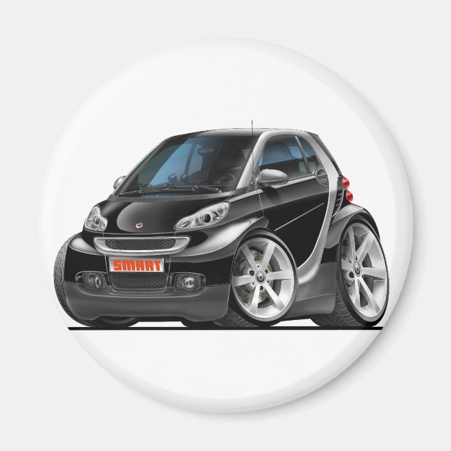 Smart Black Car Magnet (Front)